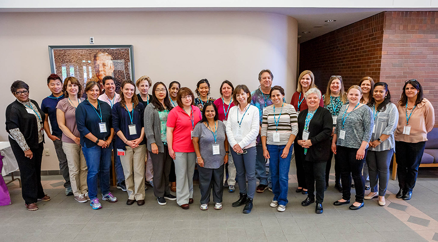 Members of the Bacteriology Laboratory and participants of the workshop