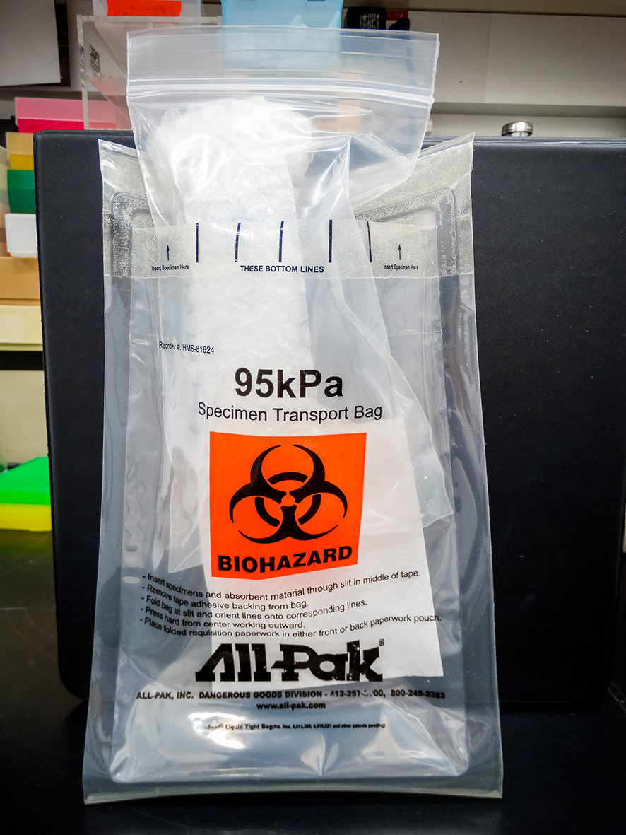 Hard Plastic Biohazard Specimen Container