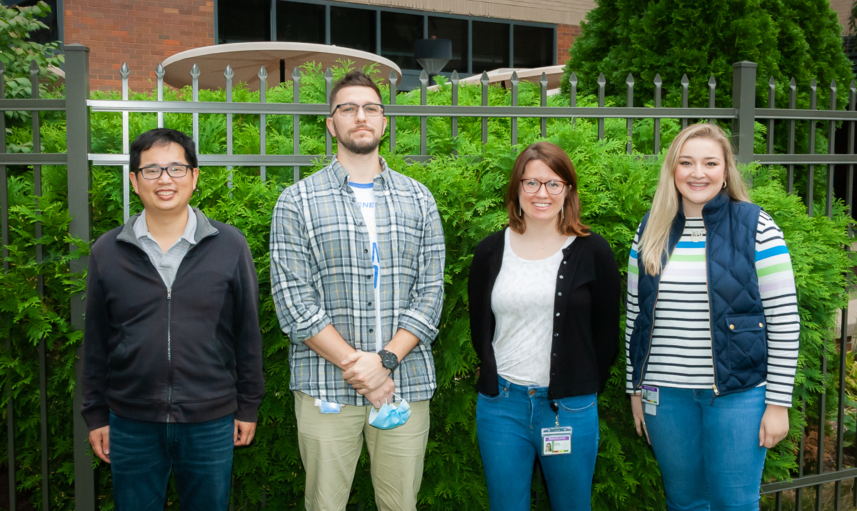 group photo of Lin lab staff group photo of Lin lab staff