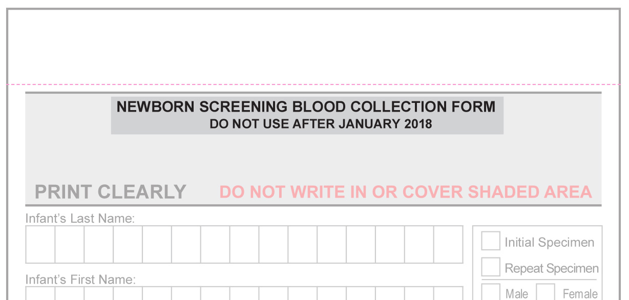 Blood Specimen Collection Chart