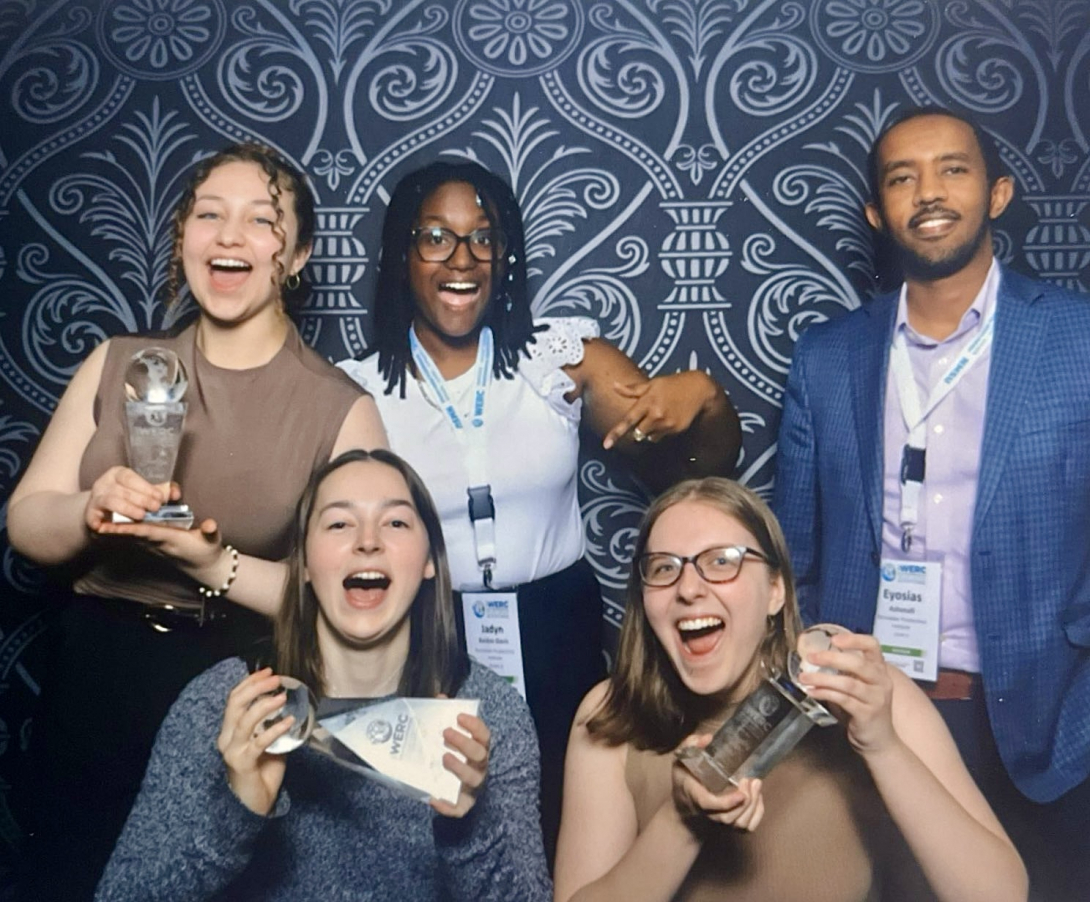 RPI students and mentor with awards won at conference RPI students and mentor with awards won at conference