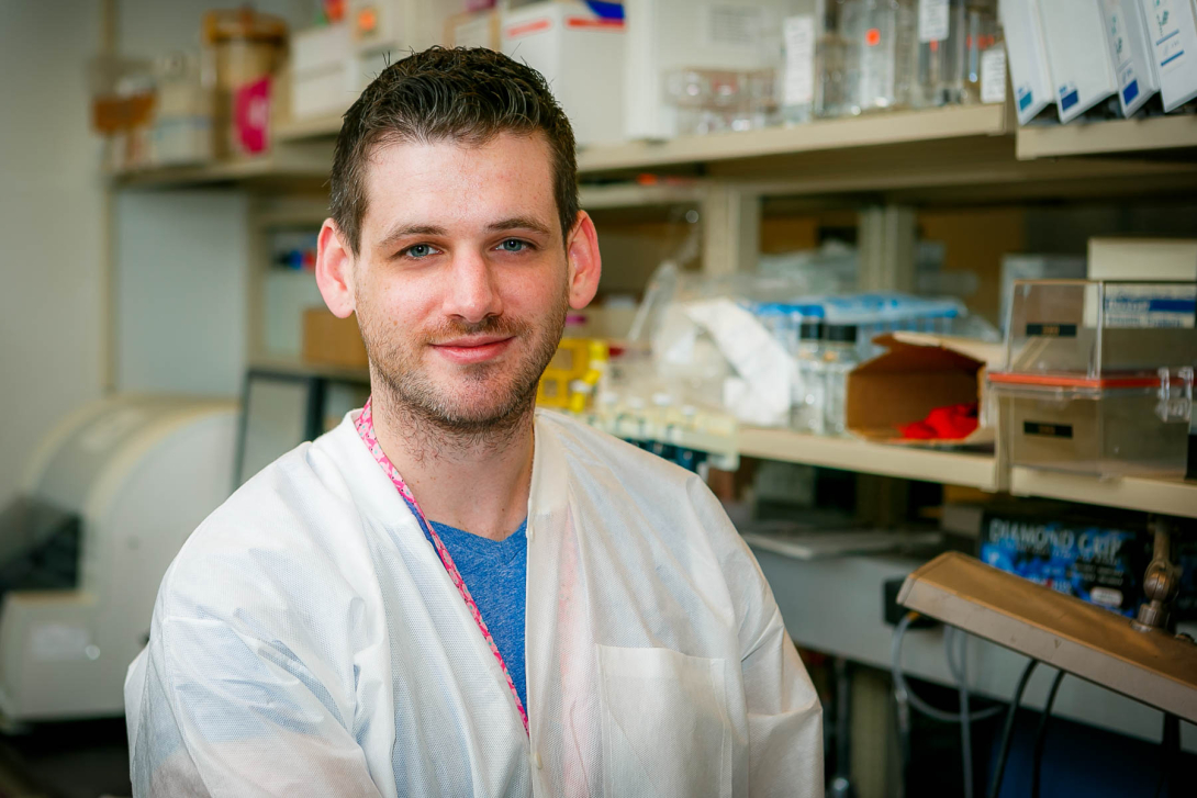 Joseph Shea in labcoat